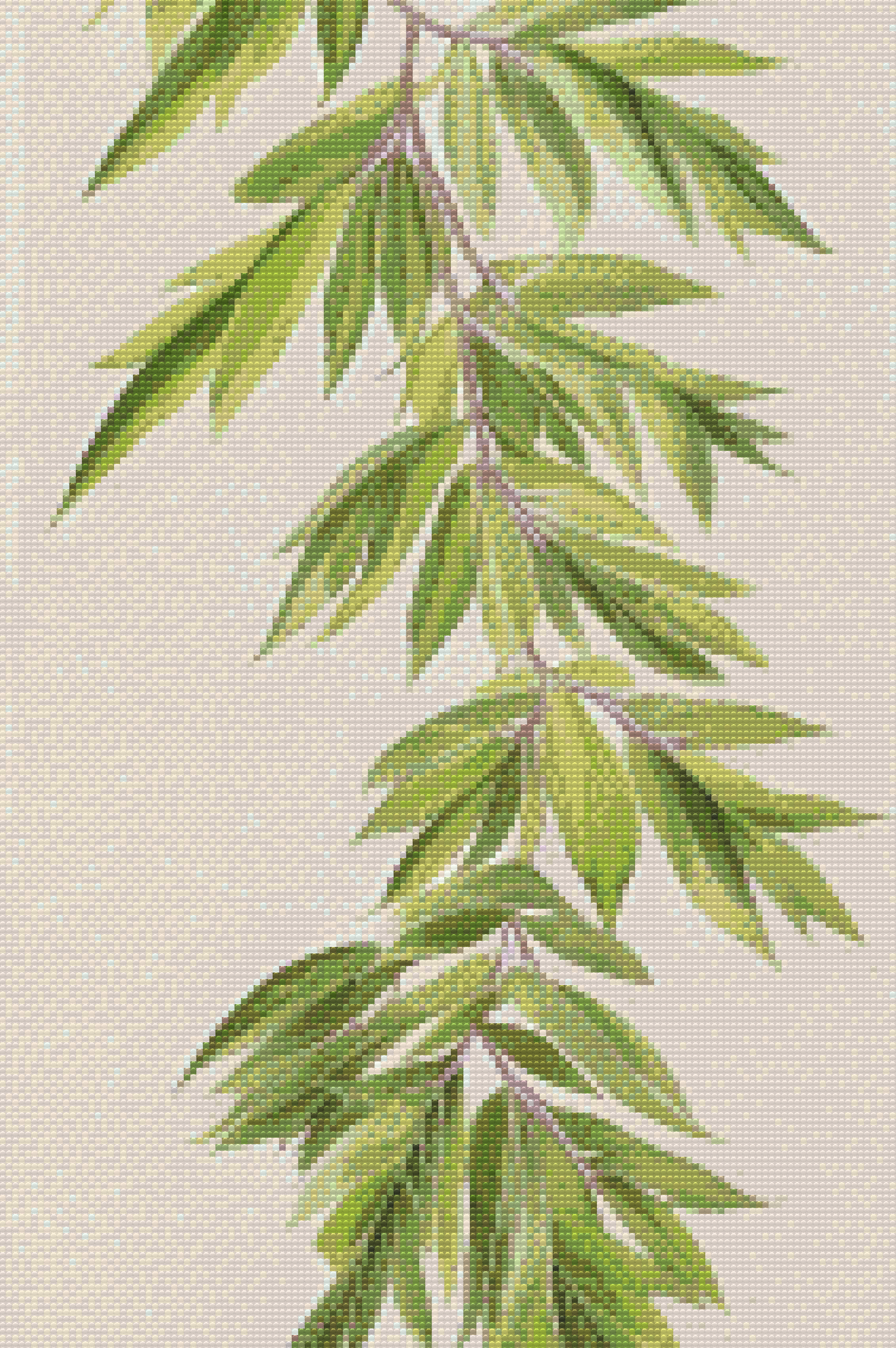 Diamond Painting - Grønne blade
