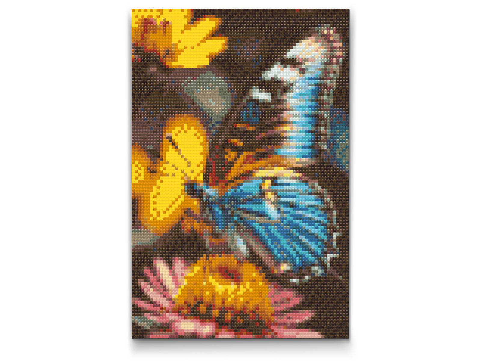 Diamond Painting - Sommerfugl på en blomst