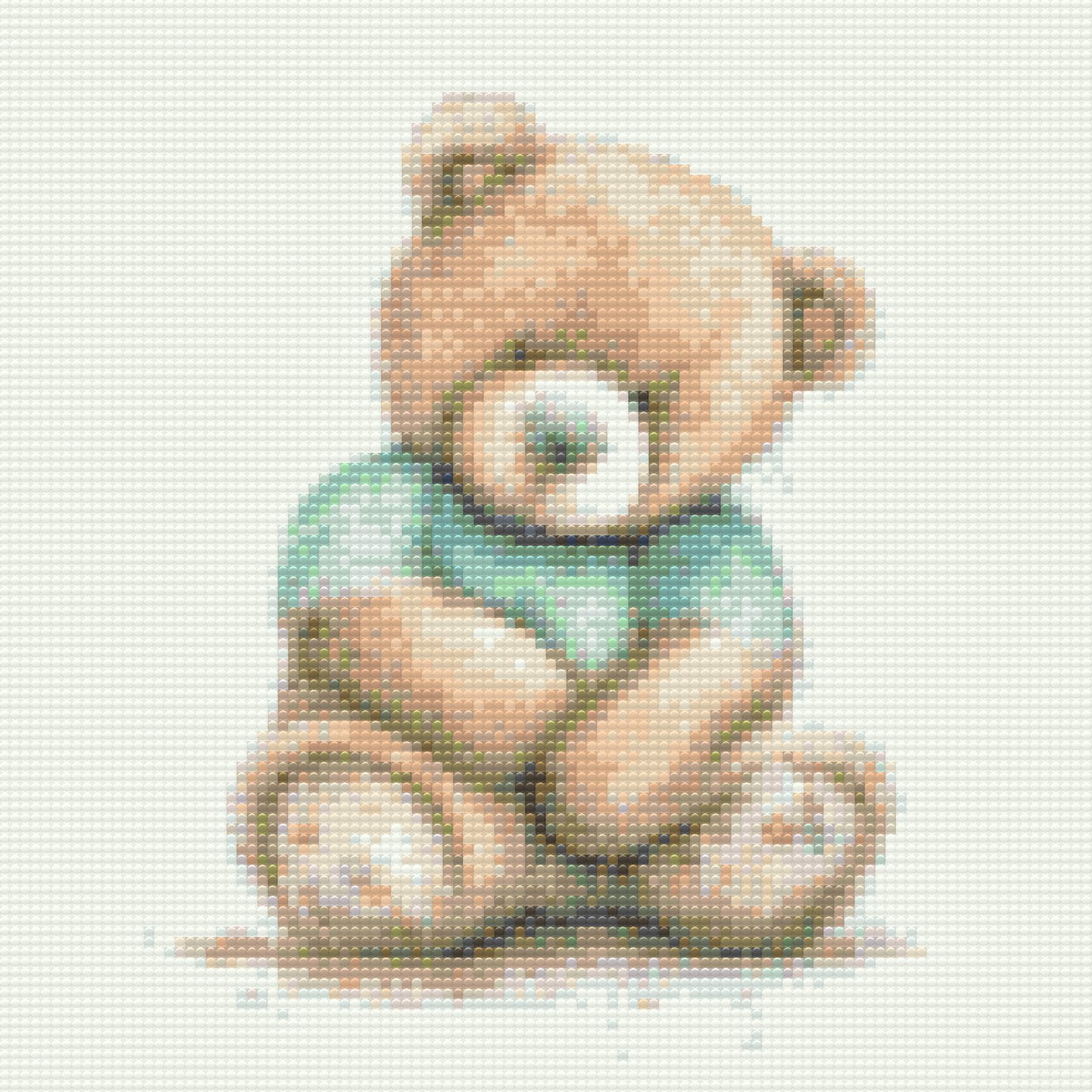 Diamond Painting - Udstoppet bamse i en t-shirt