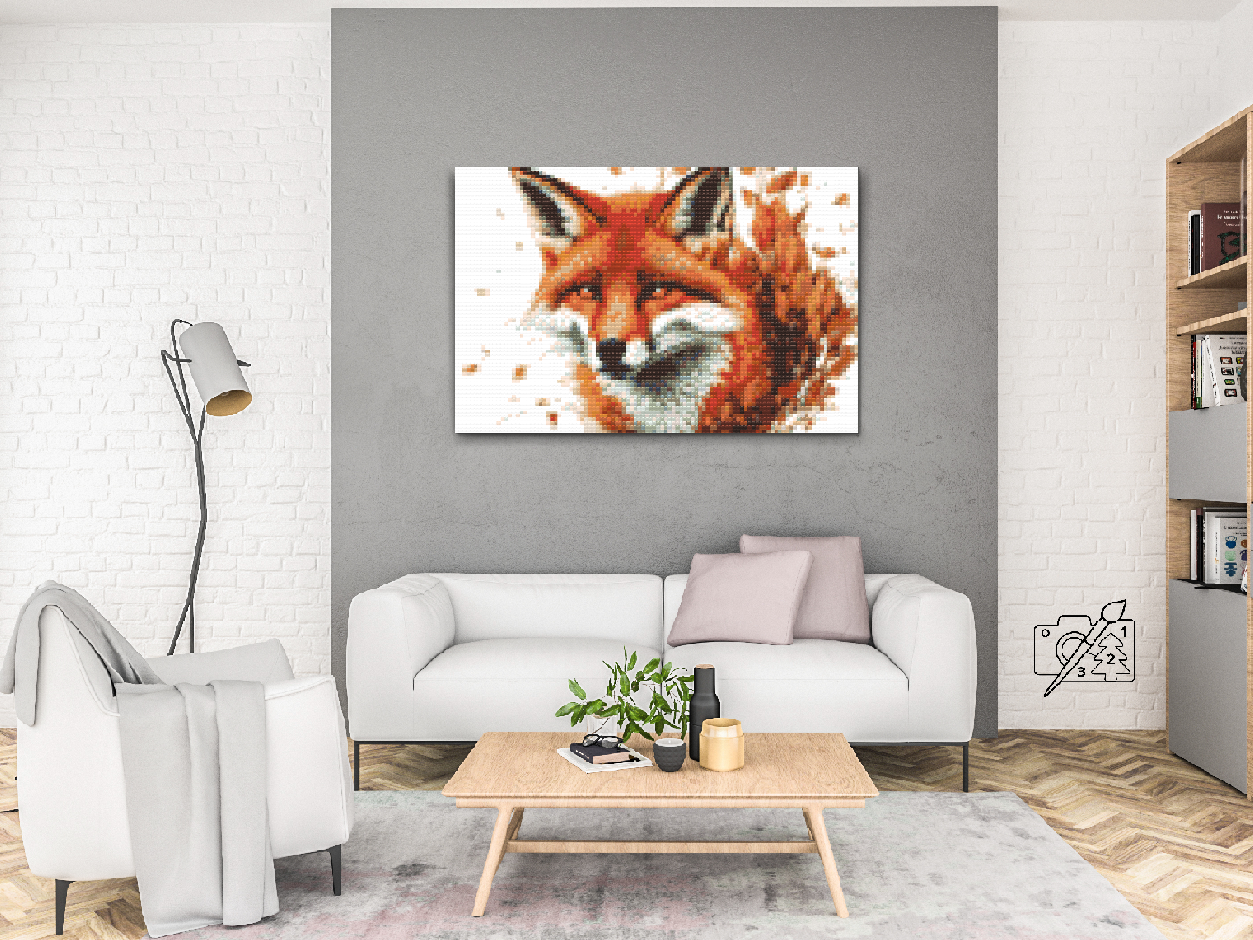 Diamond Painting - Ræv i bladene