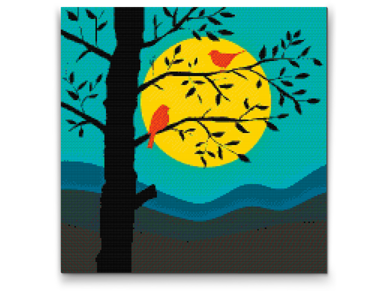 Diamond Painting - Fuglesilhuet