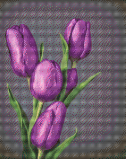 Diamond Painting - Lilla tulipaner