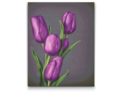 Diamond Painting - Lilla tulipaner