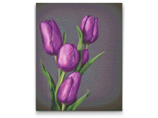 Diamond Painting - Lilla tulipaner