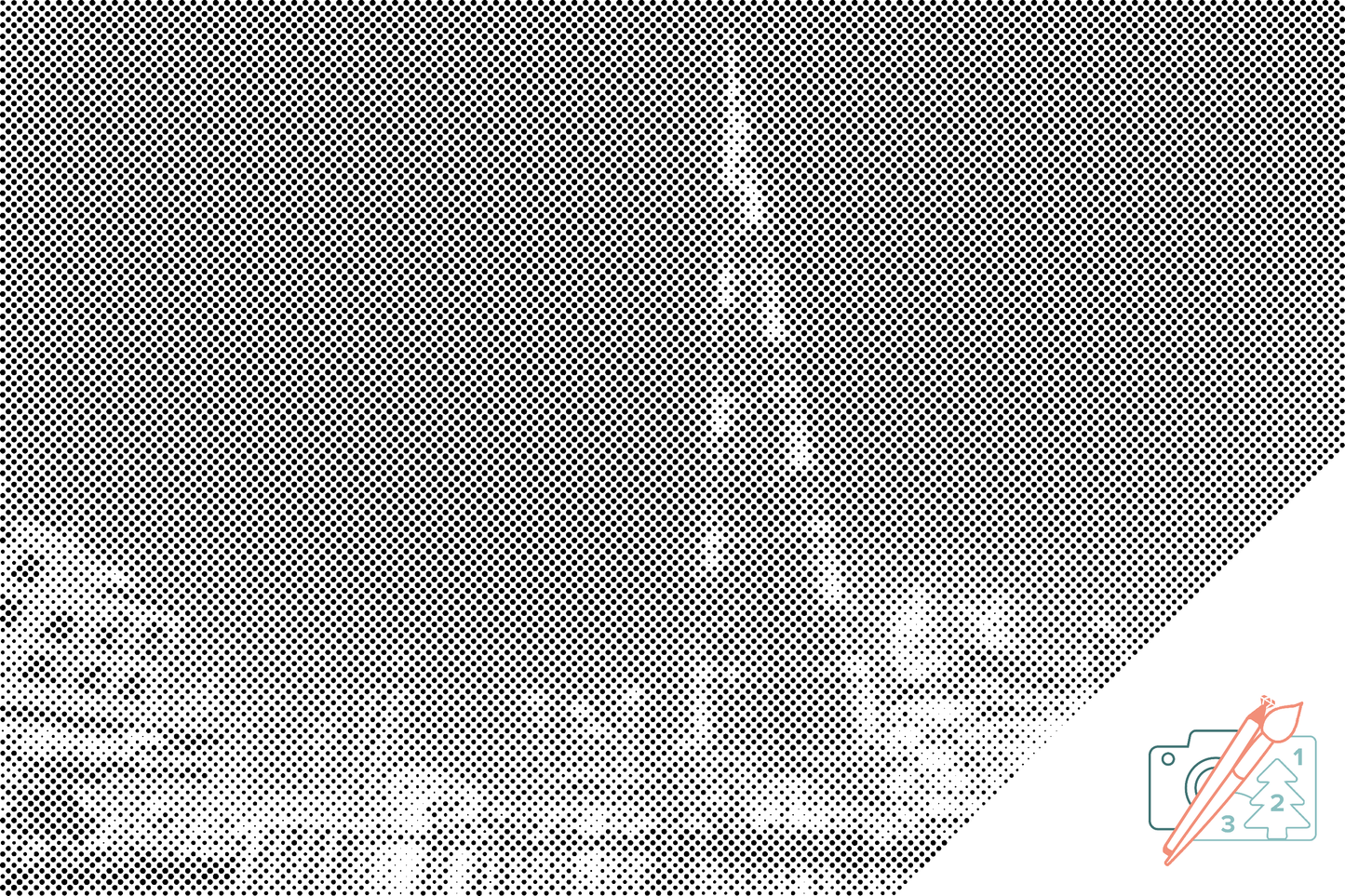Mal-med-prikker -  Burj Khalifa, Dubai