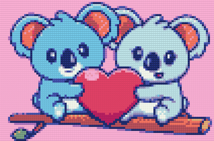 Diamond Painting - Koalakærlighed