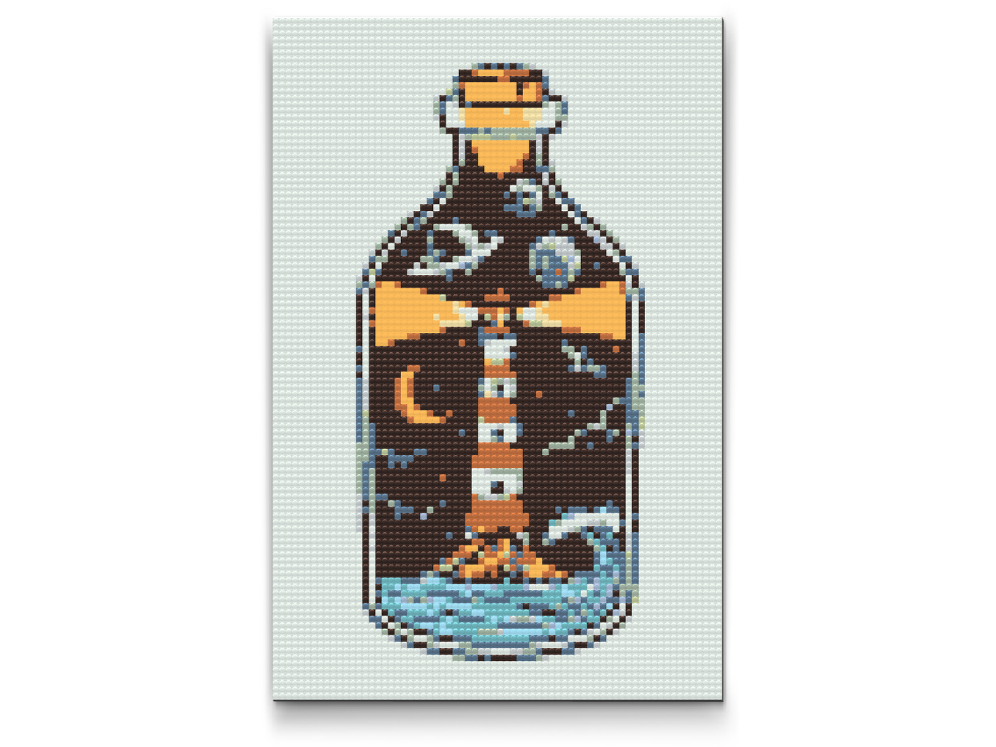 Diamond Painting - Fyrtårn i en flaske