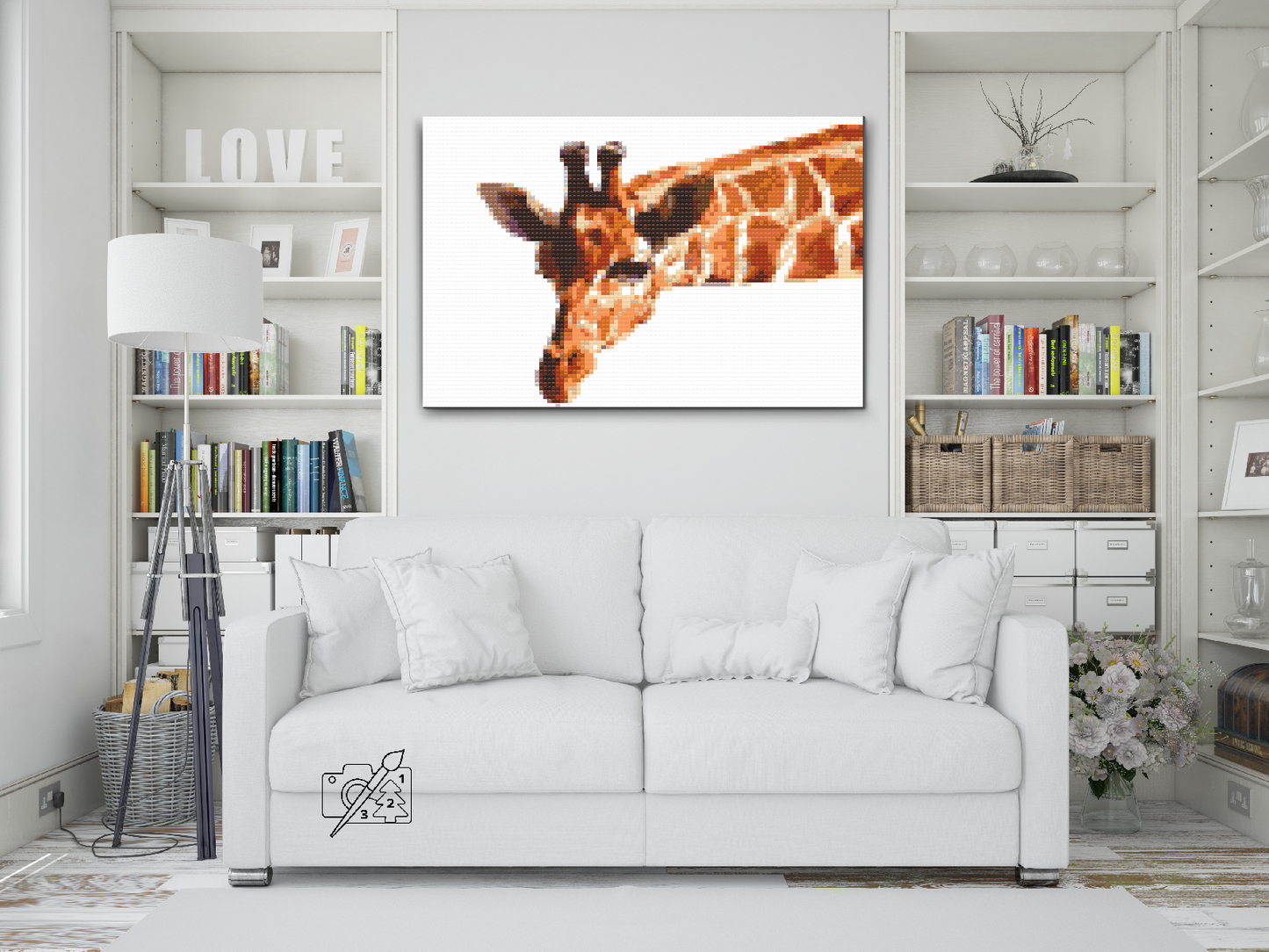 Diamond Painting - Vektorgiraf