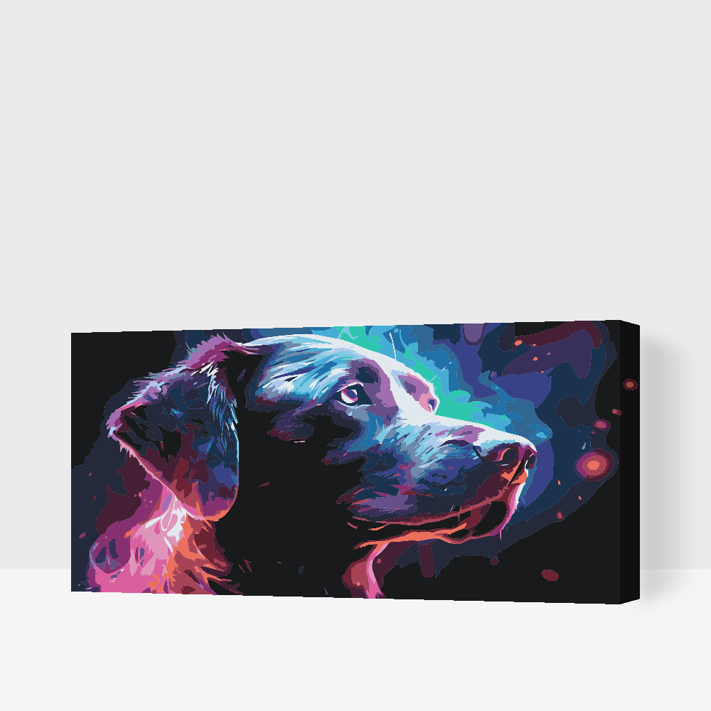 Paint by Numbers - Regnbuehund