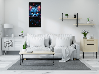 Diamond Painting - Blå kat