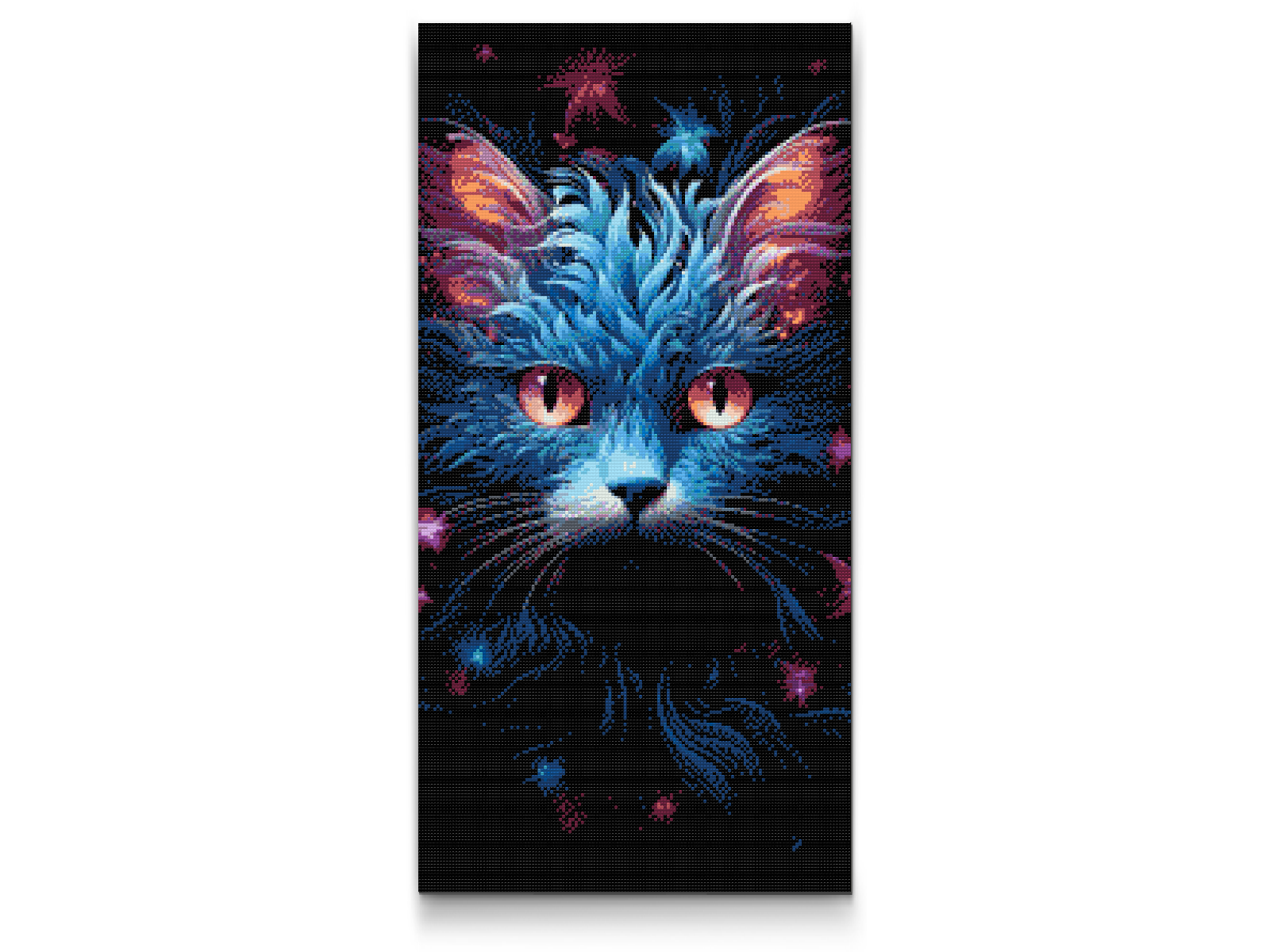 Diamond Painting - Blå kat