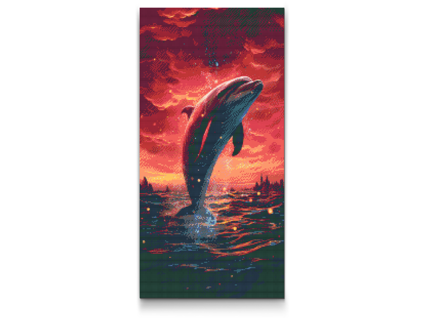 Diamond Painting - Delfin ved solnedgang