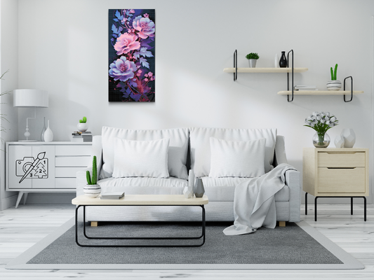Diamond Painting - Violetblå roser