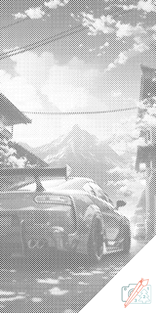 Mal-med-prikker -  Bil i Japan