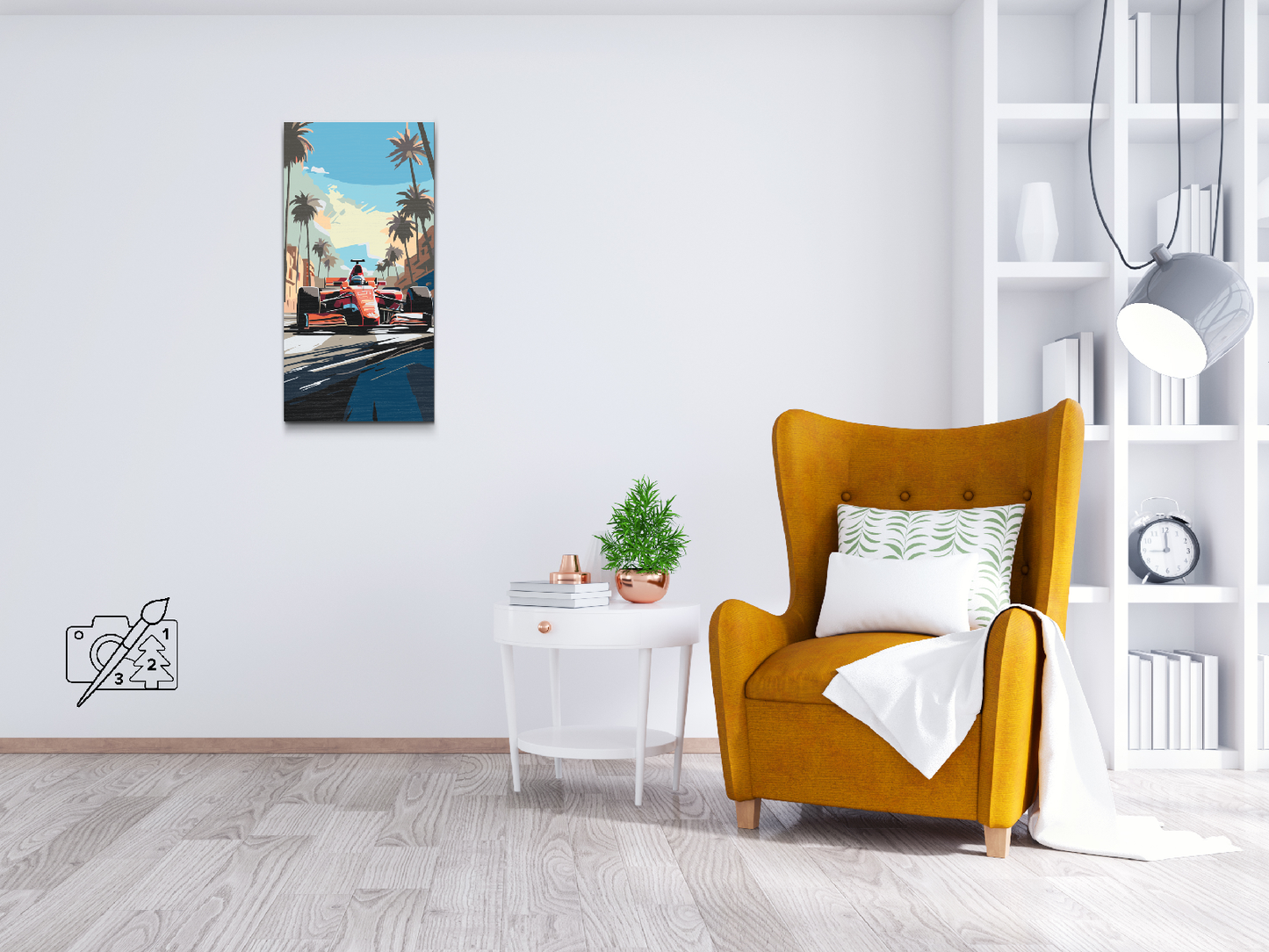 Paint by Numbers - Rød formelbil