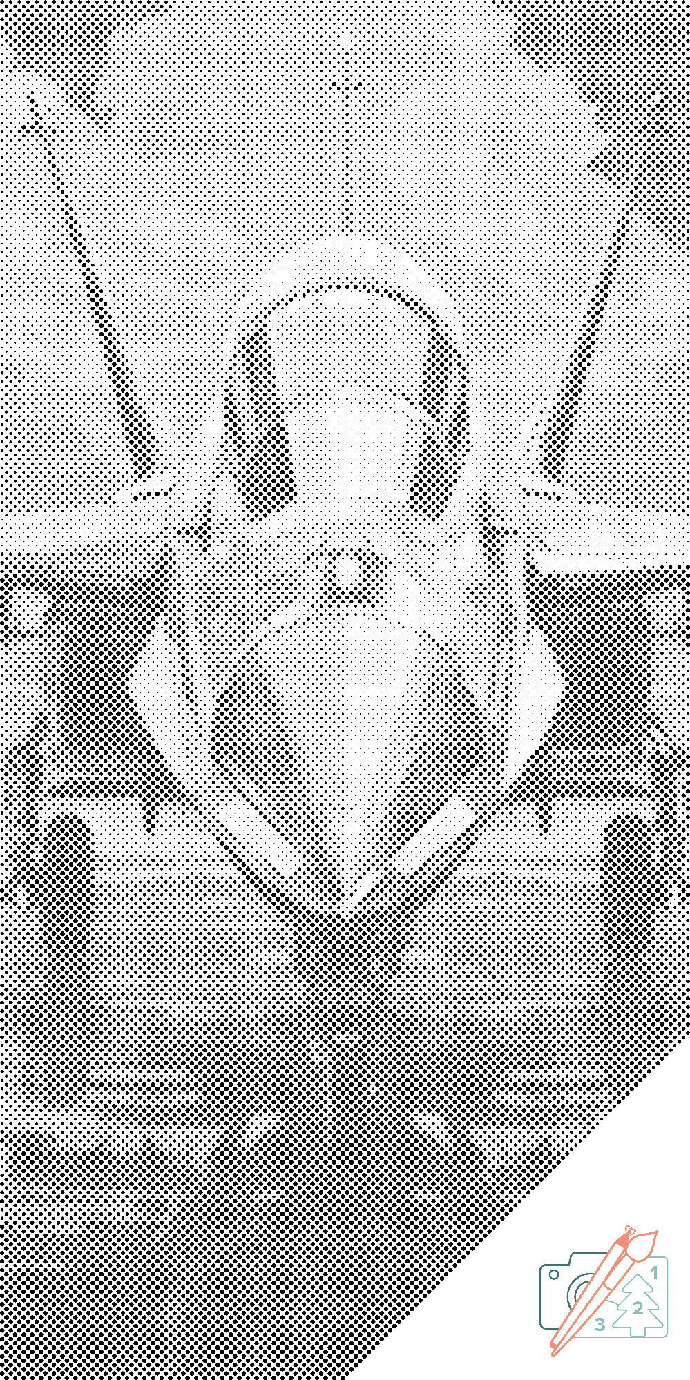 Mal-med-prikker -  Jagerfly