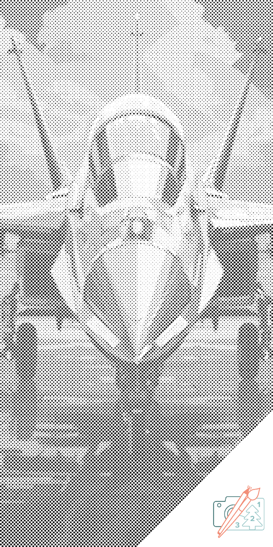 Mal-med-prikker -  Jagerfly