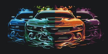 Paint by Numbers - Farverig trio
