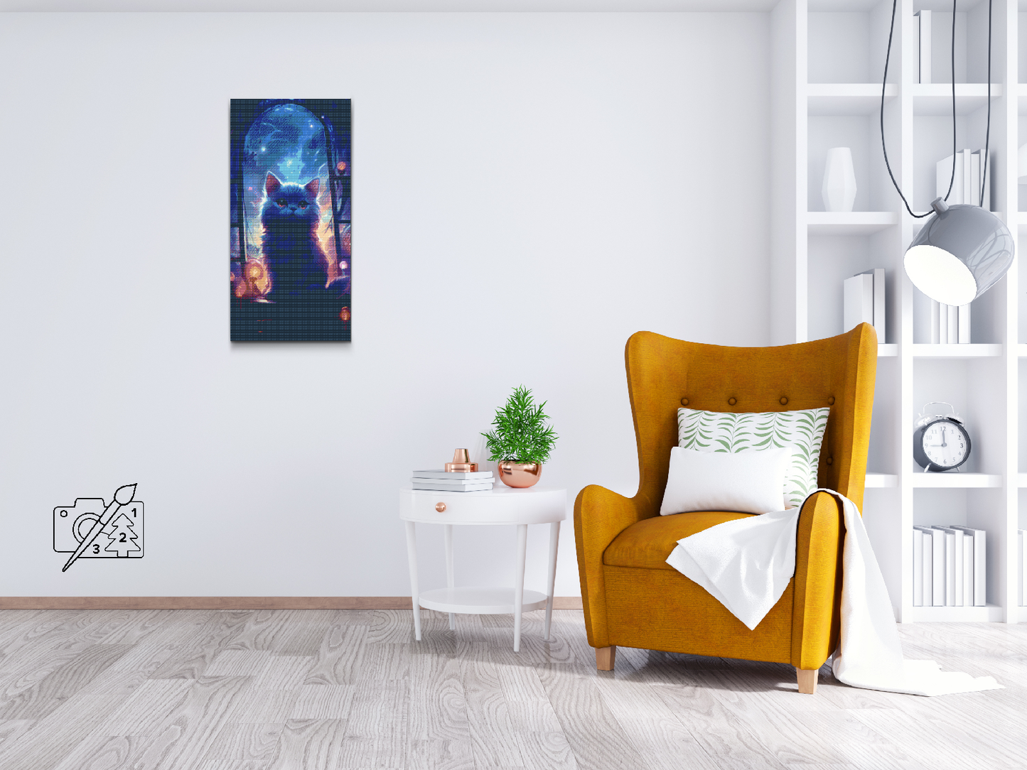 Diamond Painting - Kat i vinduet