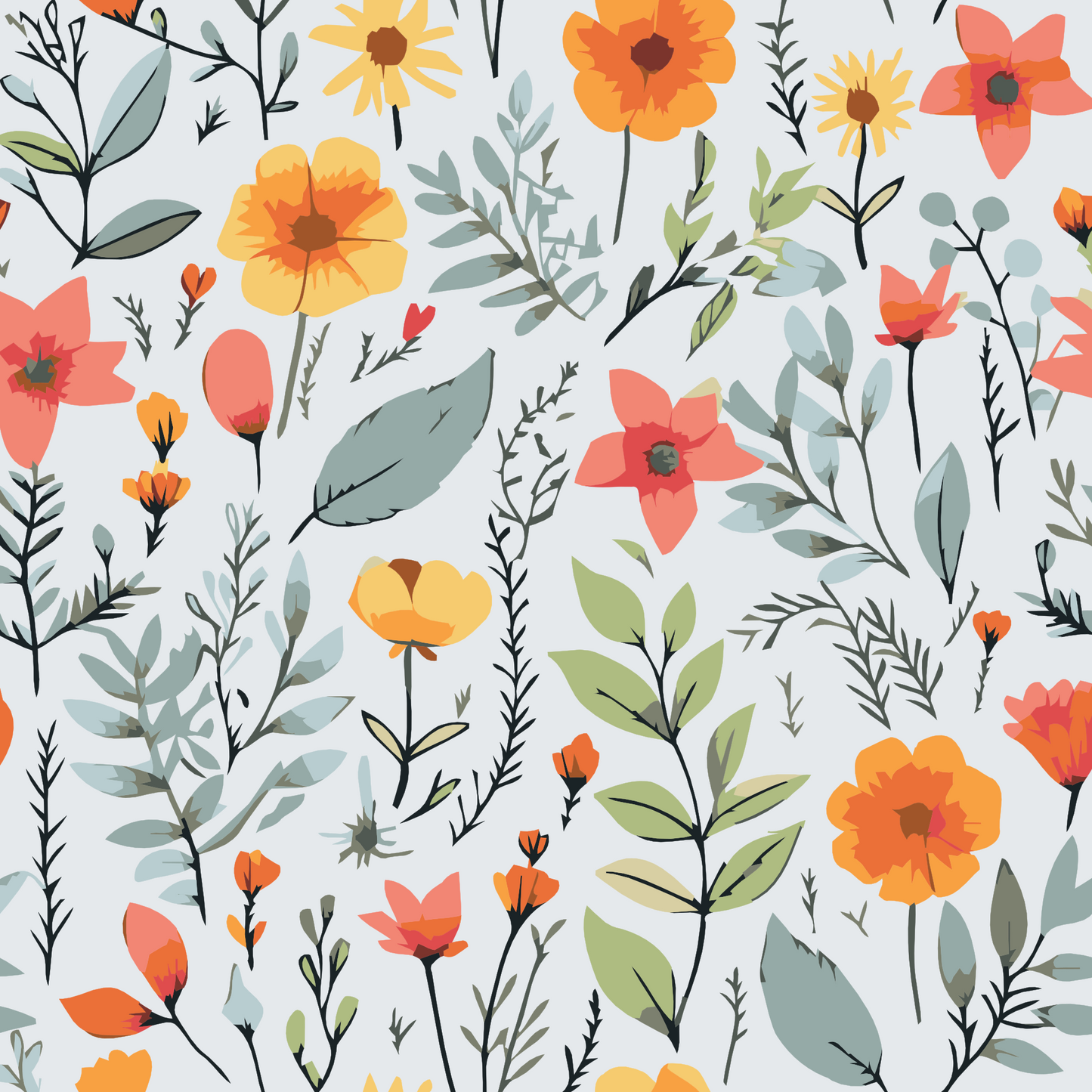 Paint by Numbers - Engblomster