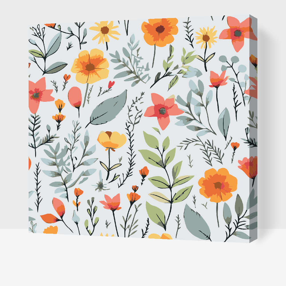 Paint by Numbers - Engblomster