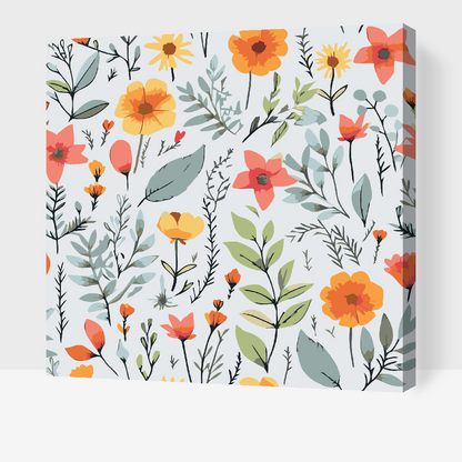 Paint by Numbers - Engblomster