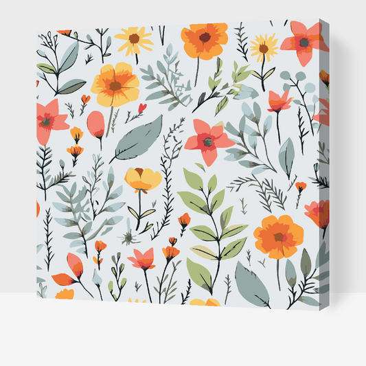Paint by Numbers - Engblomster
