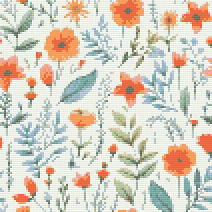 Diamond Painting - Engblomster