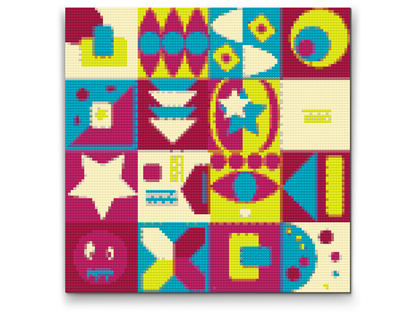 Diamond Painting - Abstrakt geometrisk boks