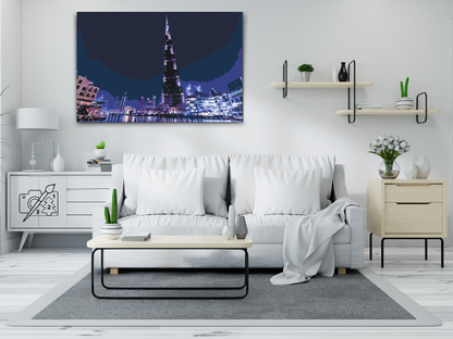 Paint by Numbers - Burj Khalifa, Dubai