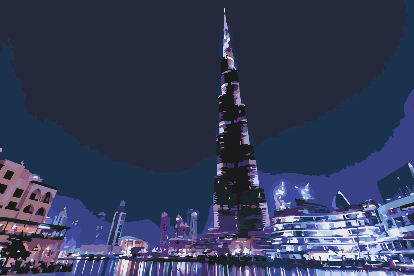 Paint by Numbers - Burj Khalifa, Dubai