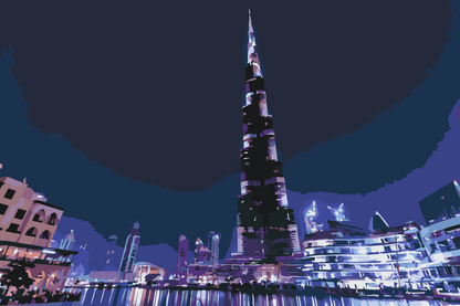 Paint by Numbers - Burj Khalifa, Dubai