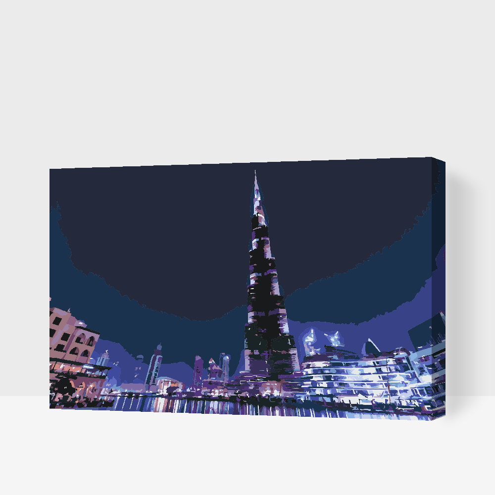 Paint by Numbers - Burj Khalifa, Dubai