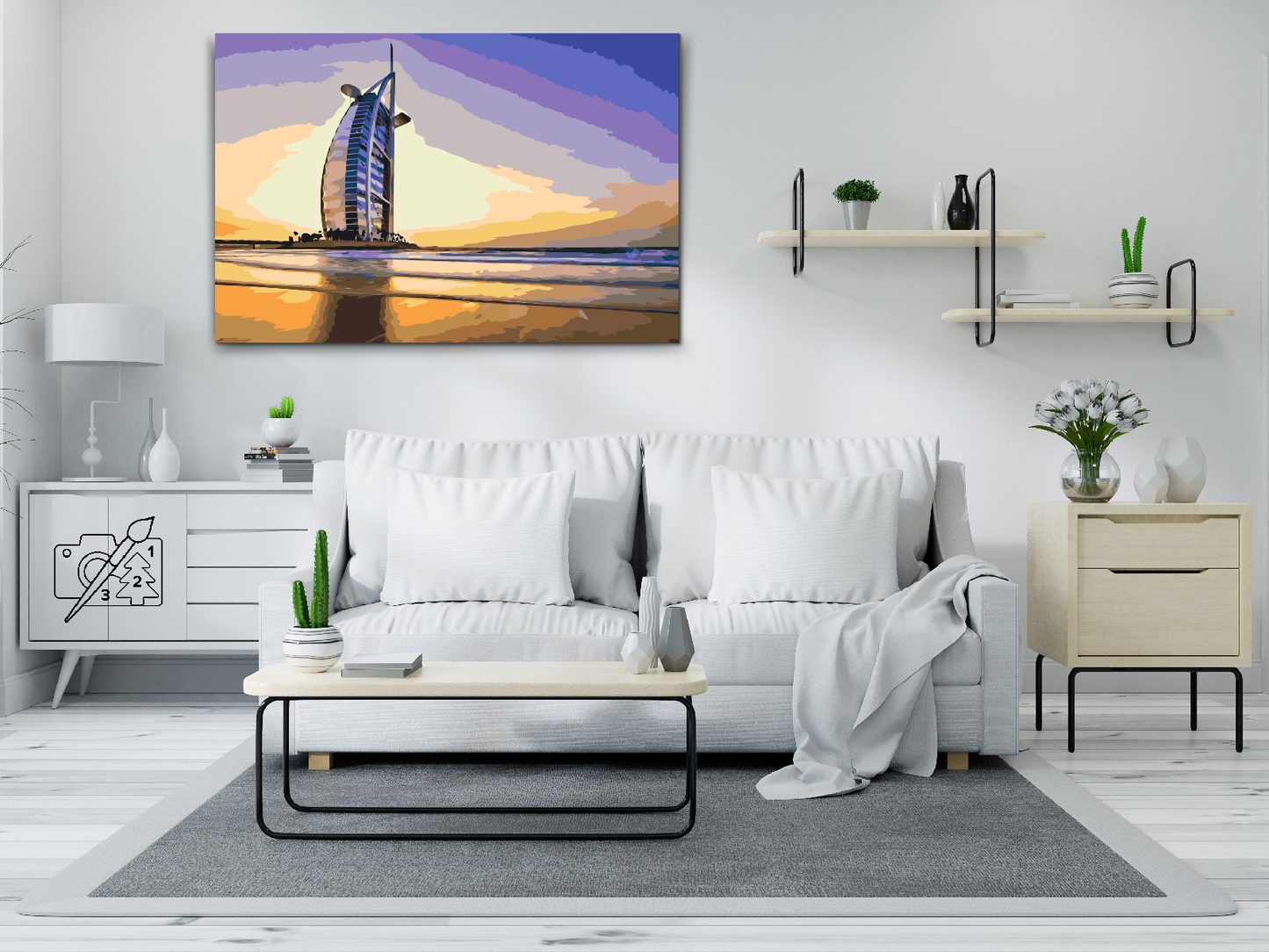 Paint by Numbers - Burj Al Arab, Dubai