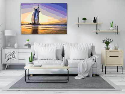 Paint by Numbers - Burj Al Arab, Dubai