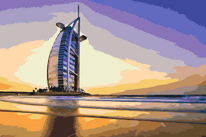 Paint by Numbers - Burj Al Arab, Dubai