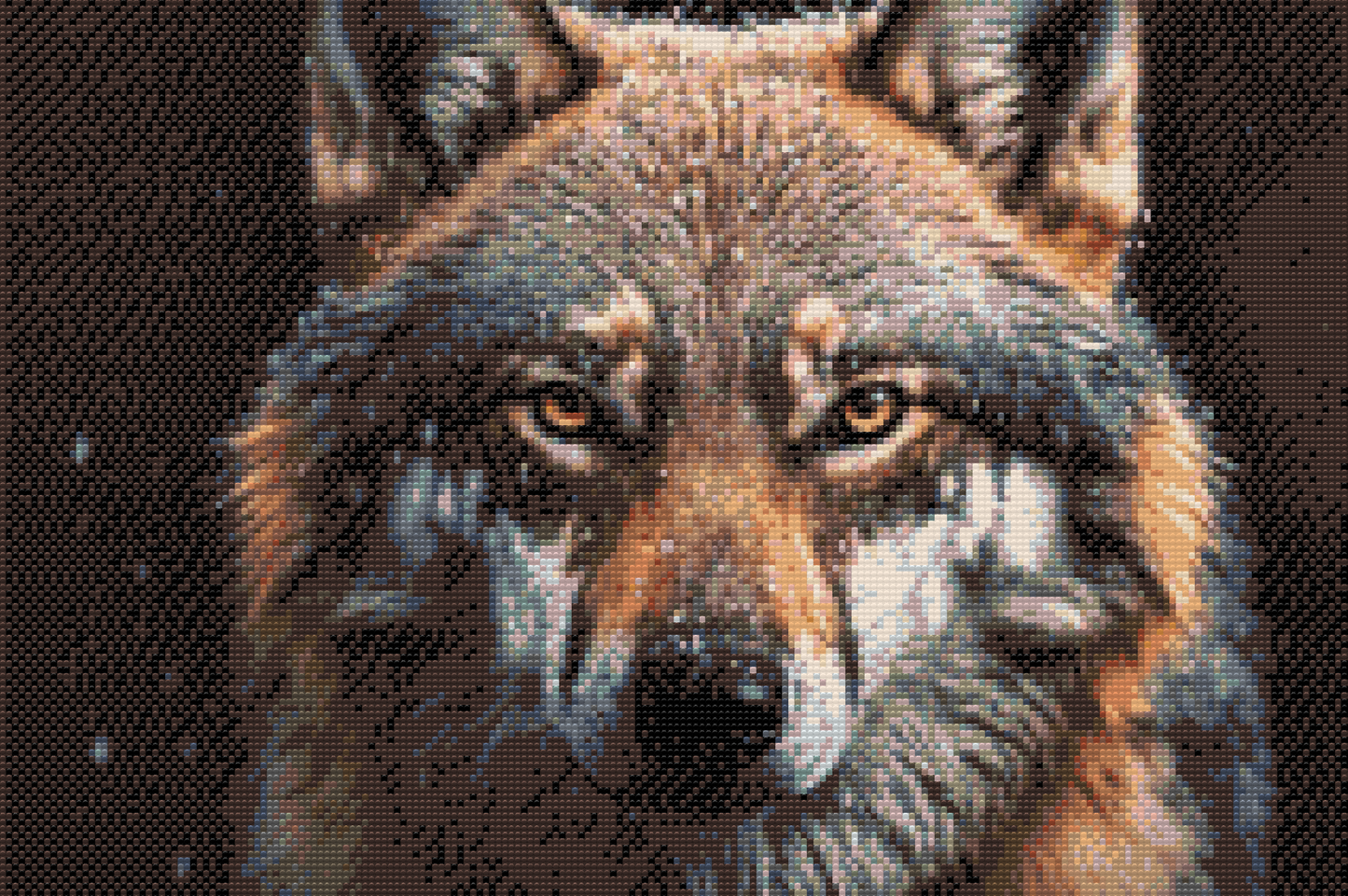 Diamond Painting - Ansigtet af en ulv