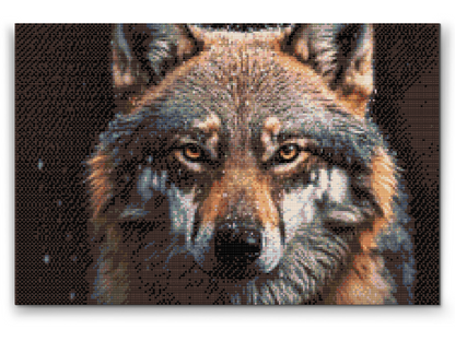 Diamond Painting - Ansigtet af en ulv