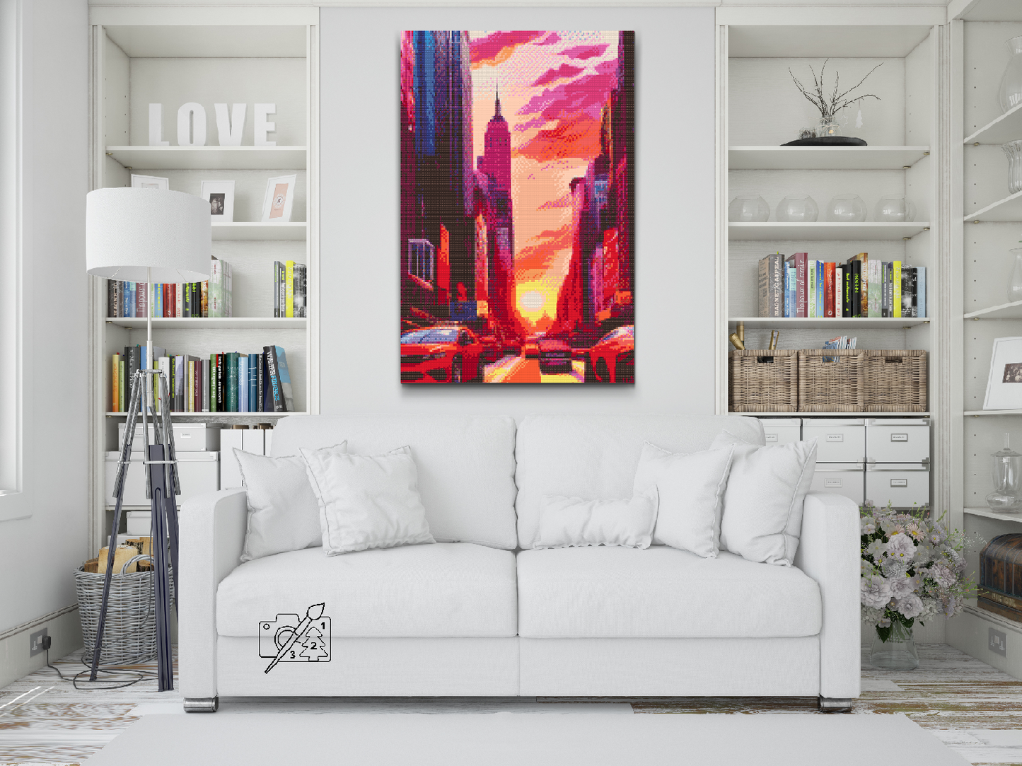 Diamond Painting - Daggry i byen