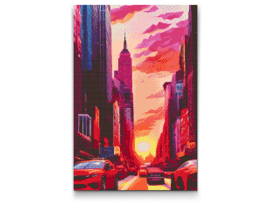 Diamond Painting - Daggry i byen
