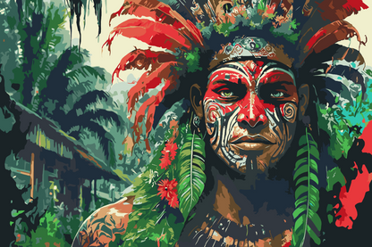 Paint by Numbers - Indfødt