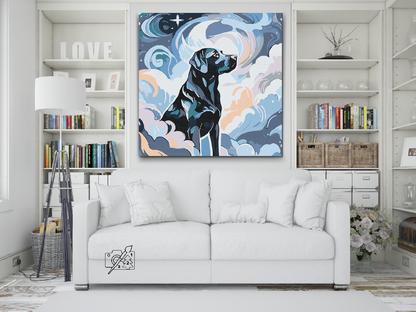 Paint by Numbers - Blå labrador