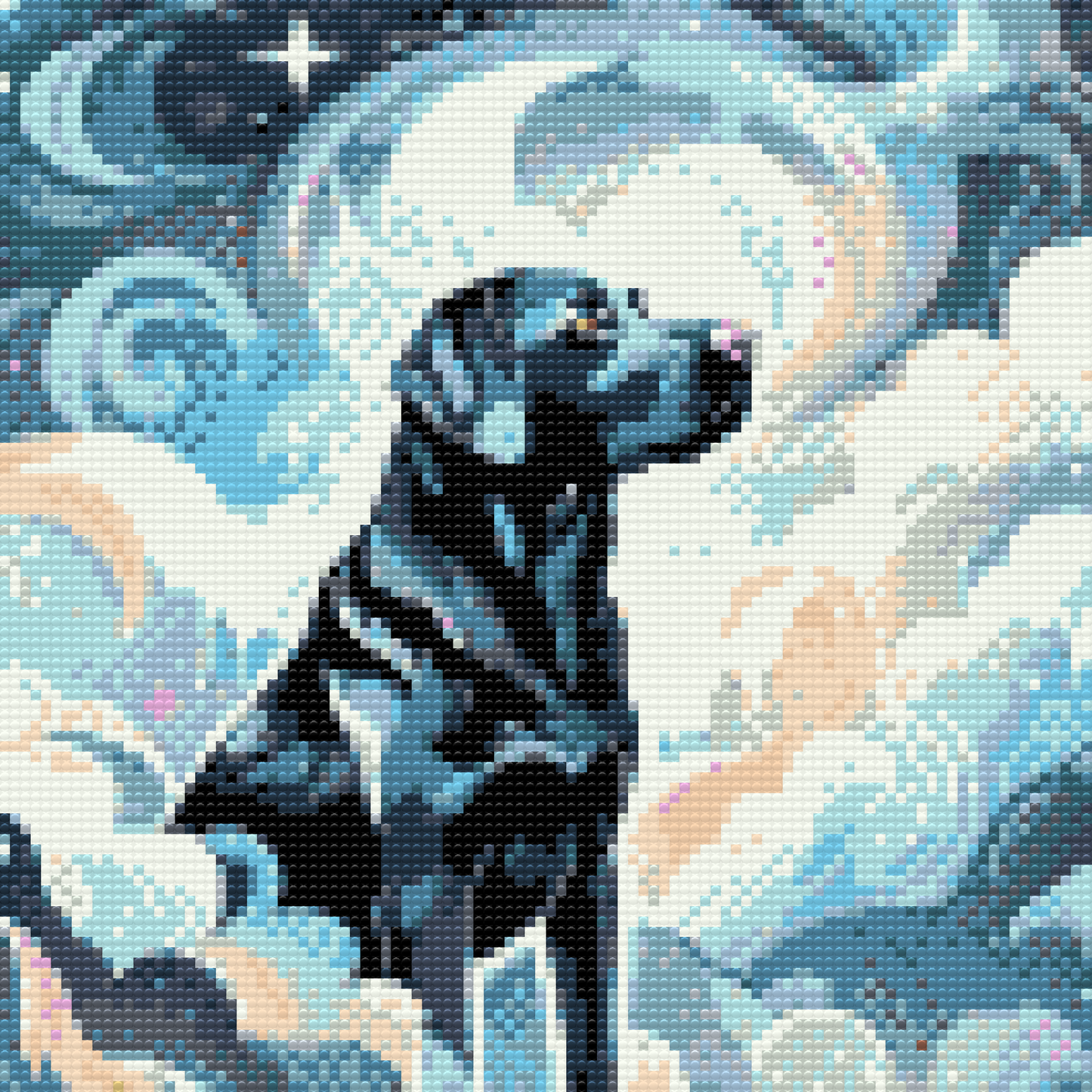 Diamond Painting - Blå labrador
