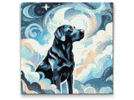 Diamond Painting - Blå labrador