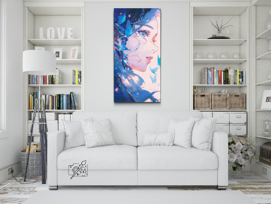 Diamond Painting - Sommerfuglekvinde
