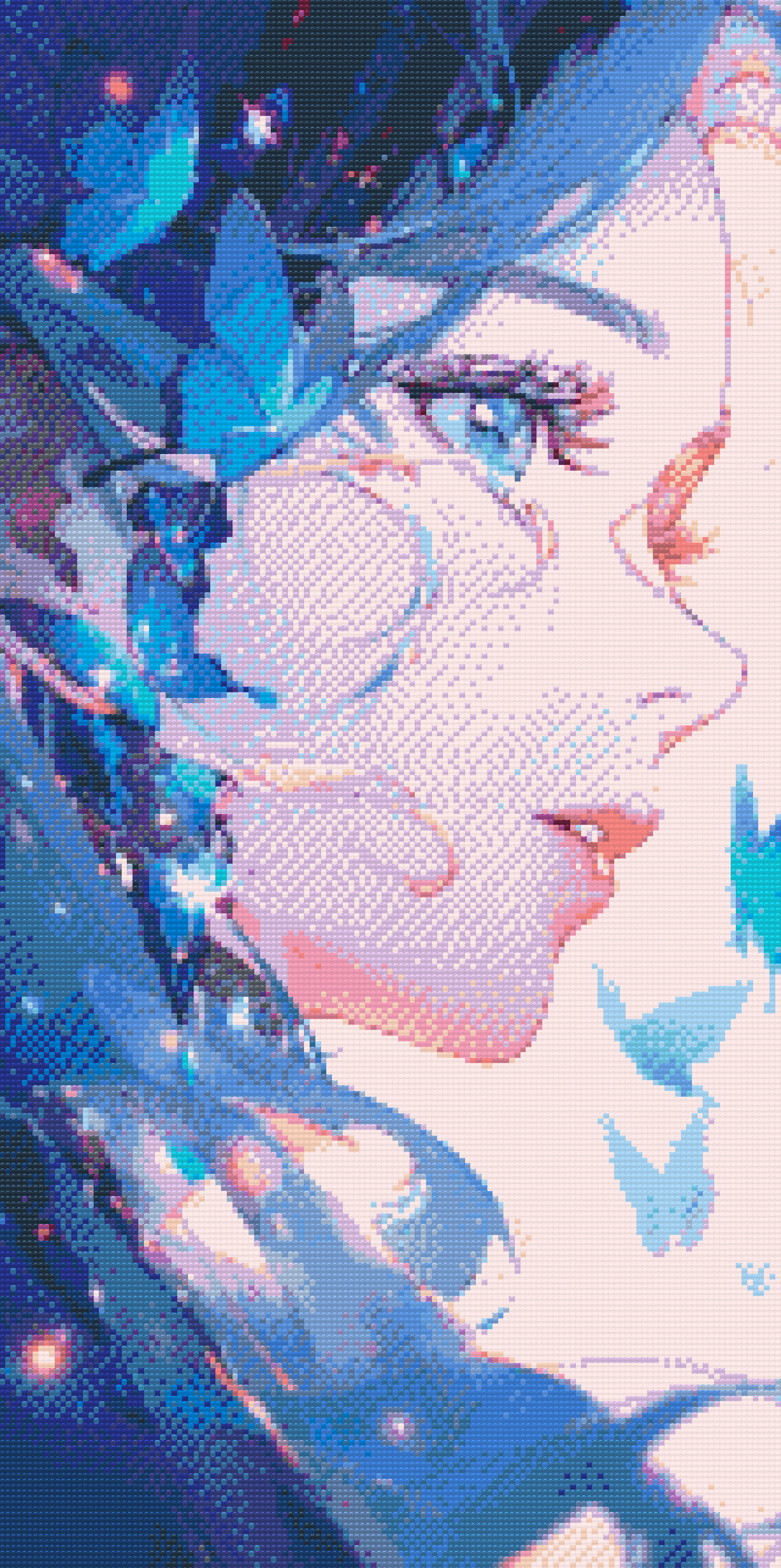 Diamond Painting - Sommerfuglekvinde
