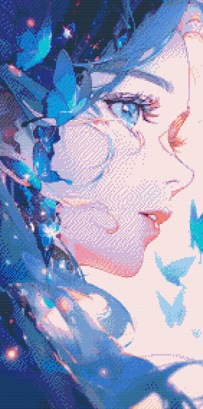 Diamond Painting - Sommerfuglekvinde