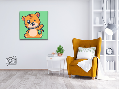 Paint by Numbers - Lille tigerunge