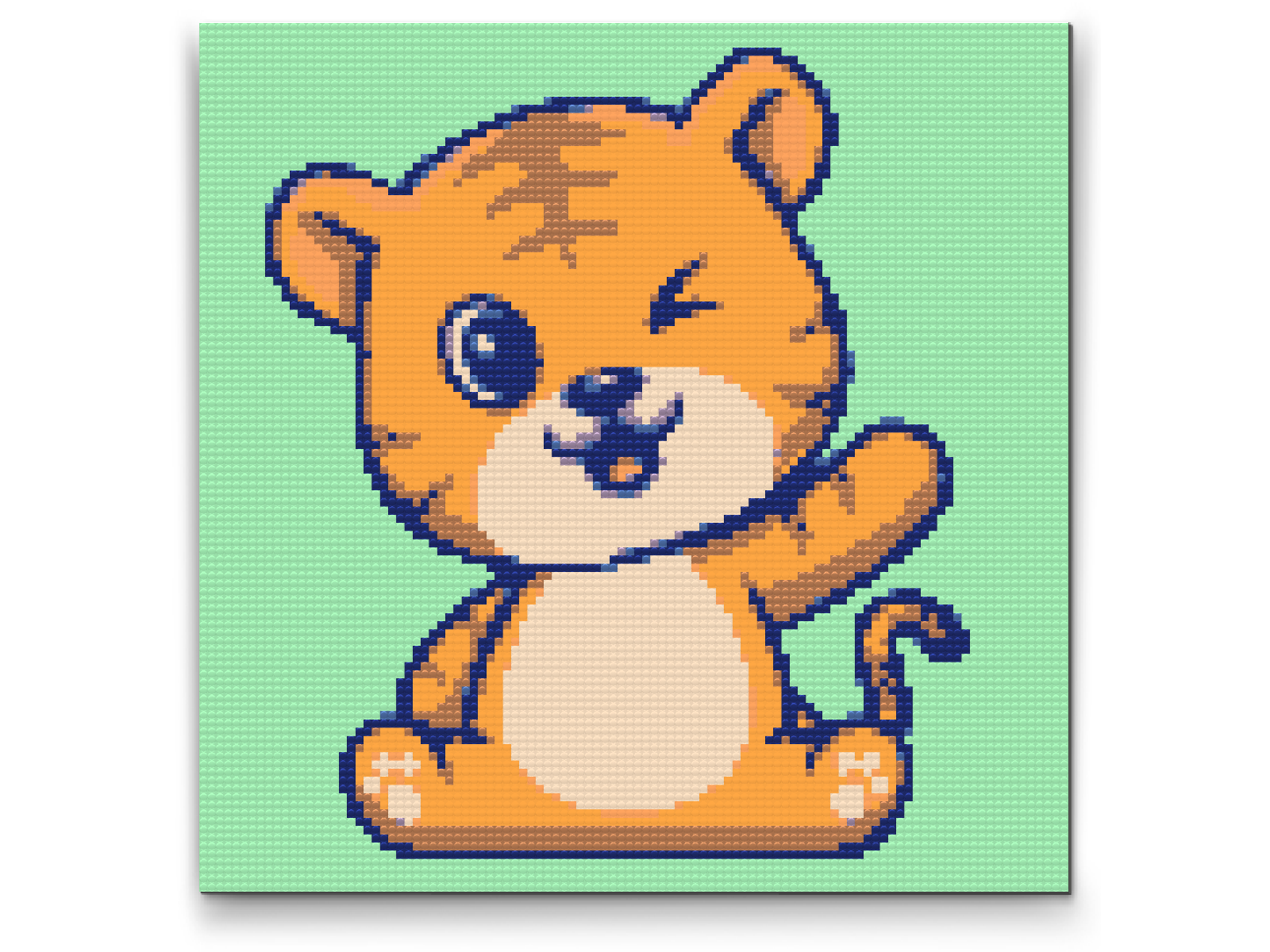 Diamond Painting - Lille tigerunge