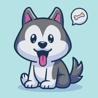 Paint by Numbers - En lille husky